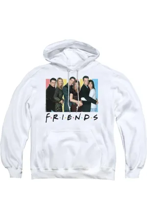 Friends Cast Logo Adult Pull Over Hoodie / Hooded Sweatshirt