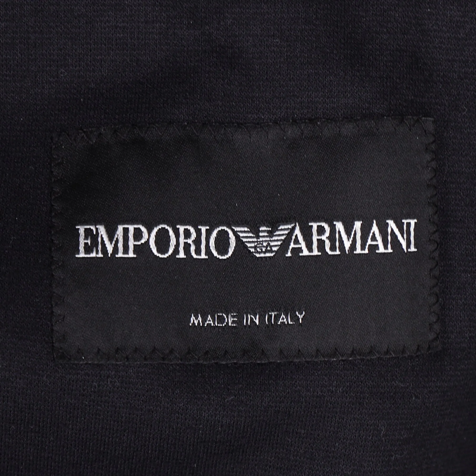 Giorgio Armani Double-Breasted Suit Jacket in Navy Blue Wool
