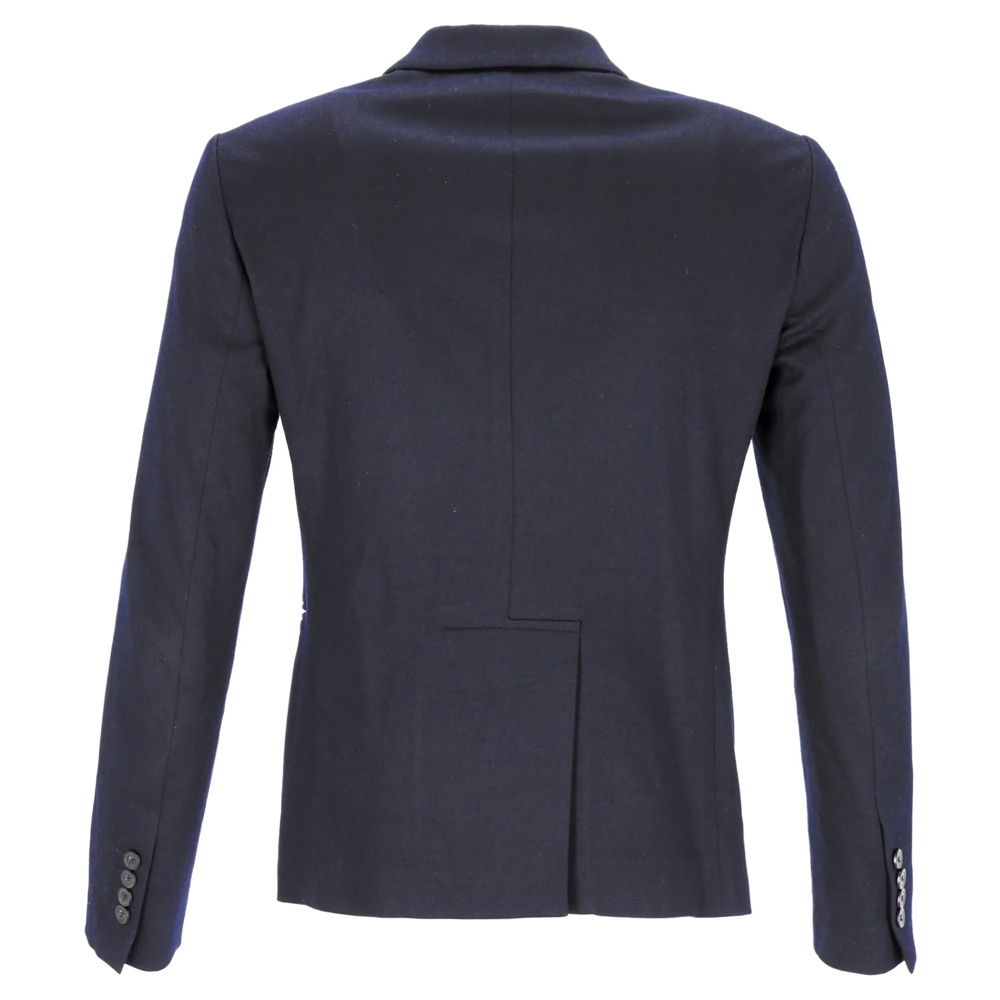 Giorgio Armani Double-Breasted Suit Jacket in Navy Blue Wool