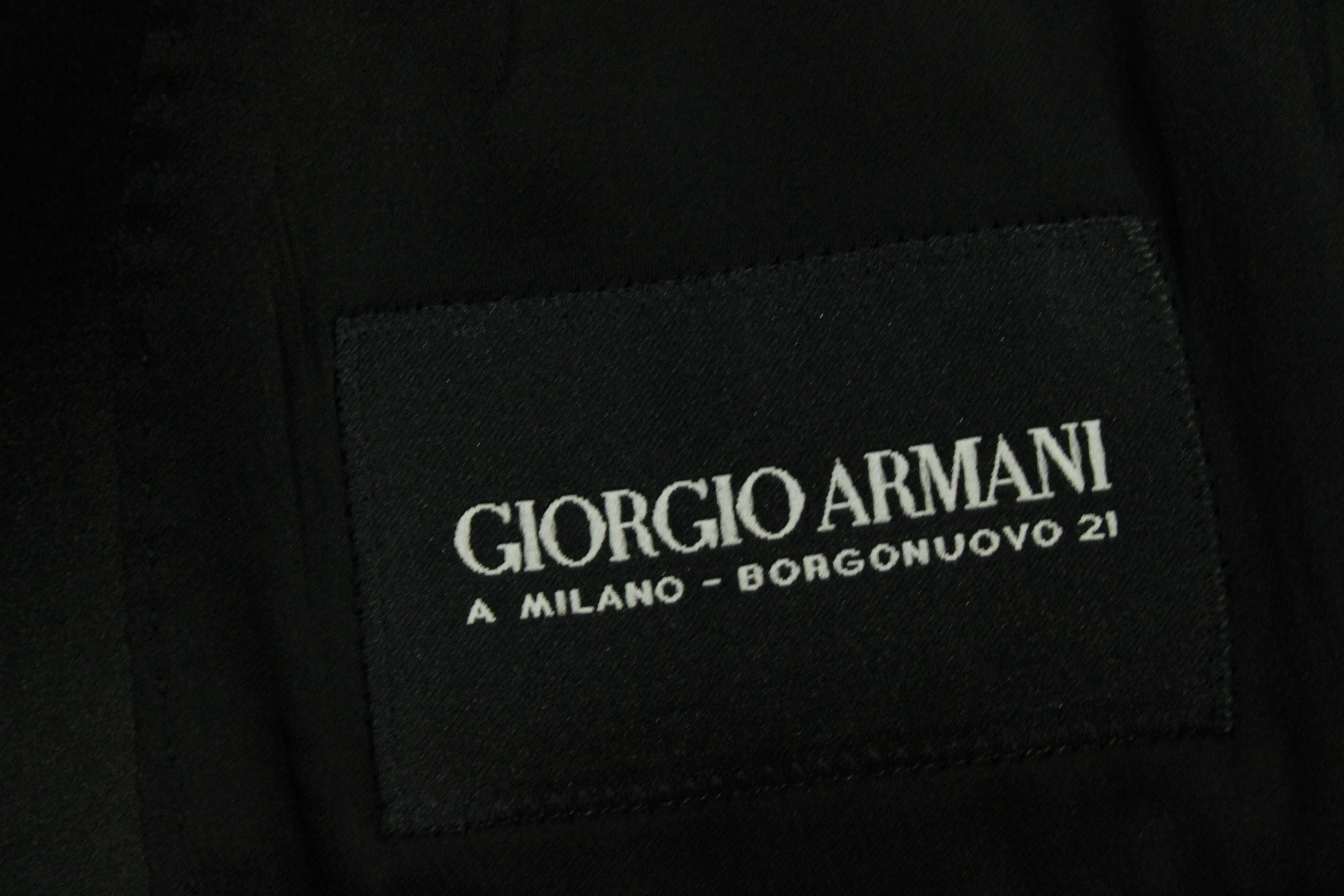 Giorgio Armani Soho Tuxedo in Black Wool