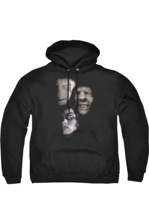 Harry Potter Villian Heads Adult Pull Over Hoodie / Hooded Sweatshirt