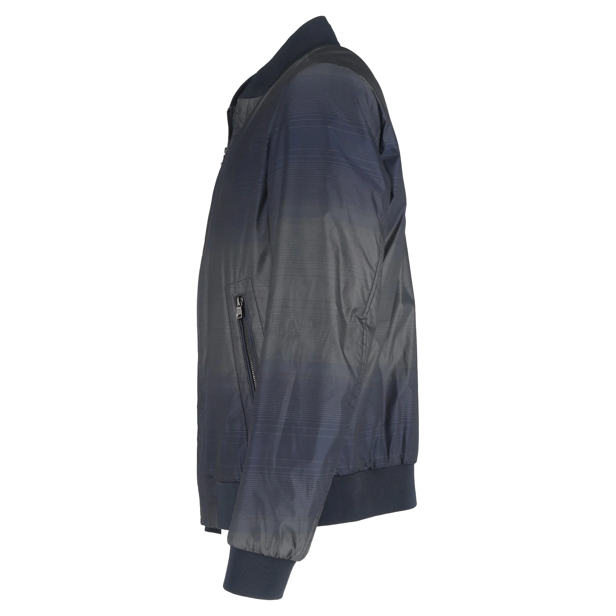 Hugo Boss Bomber Jacket in Blue Nylon