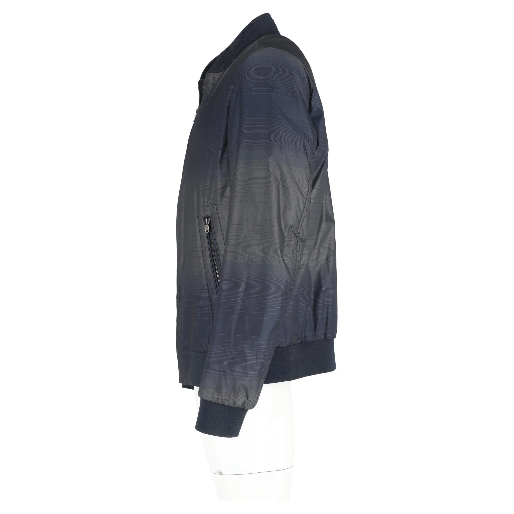 Hugo Boss Bomber Jacket in Blue Nylon