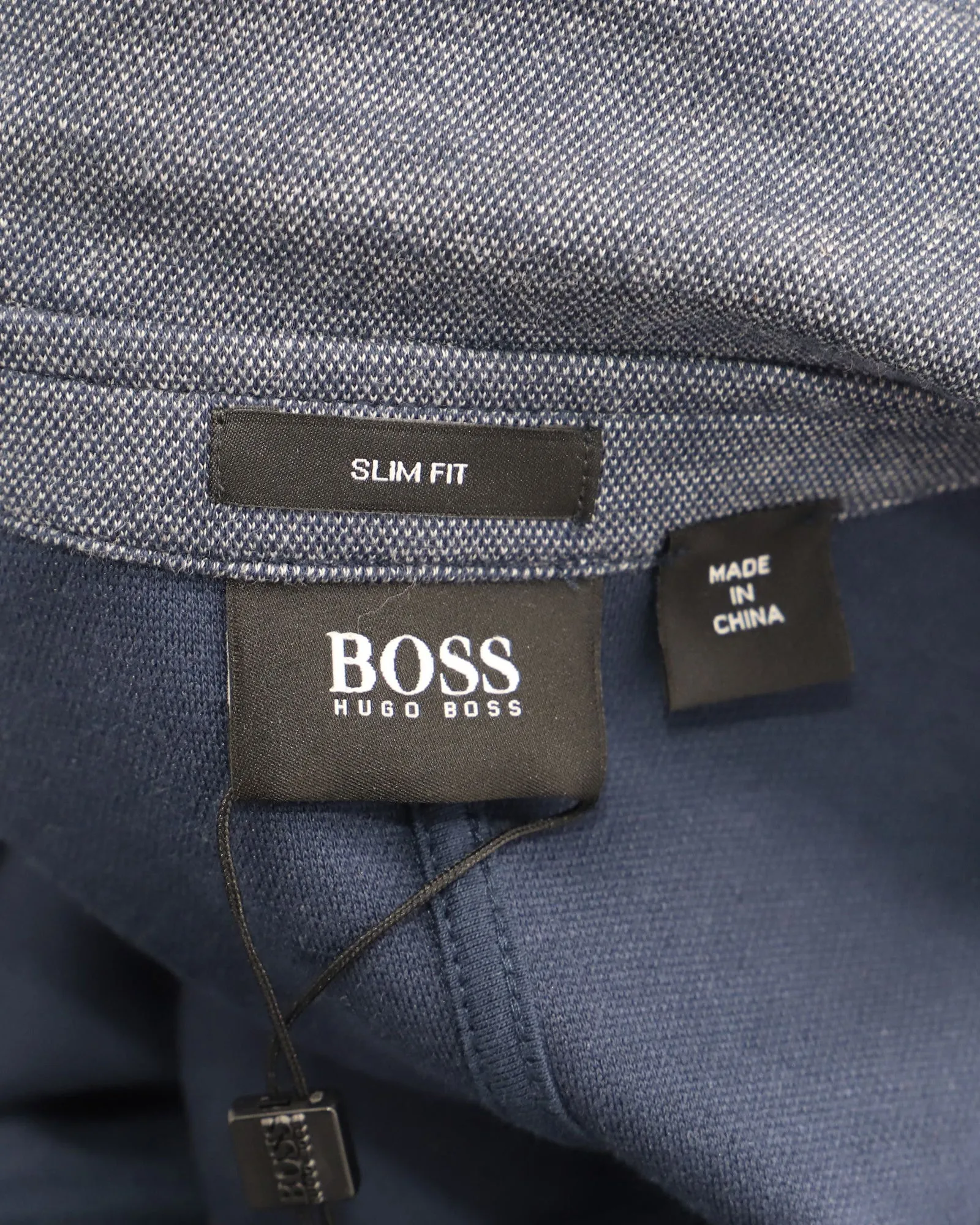 Hugo Boss Slim Fit Tailored Blazer in Blue Cotton