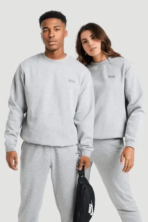 INSPORT UNISEX ALASKA GREY MARLE CREW SWEATSHIRT Cothing_Mens-Insport