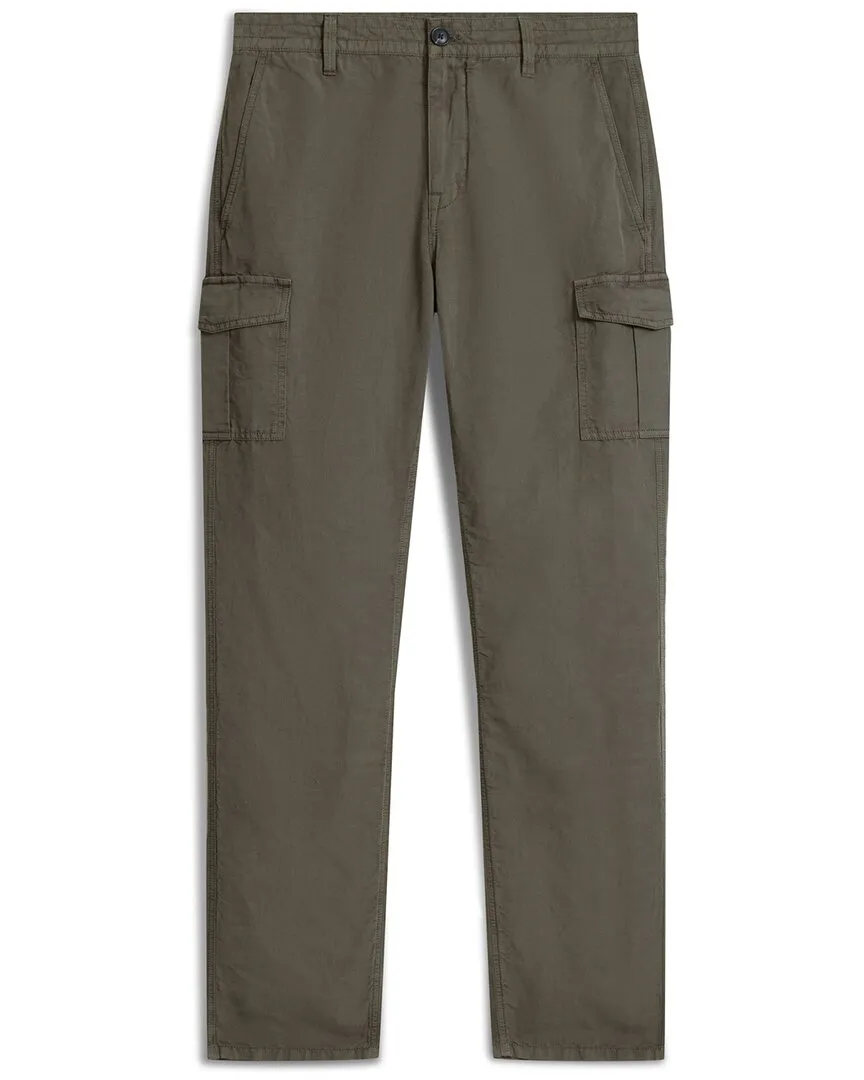 John Varvatos Craig Cargo Linen-Blend Pant