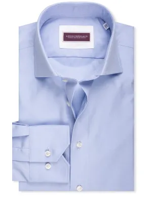Journey Slim Fit Single Cuff Shirt Blue
