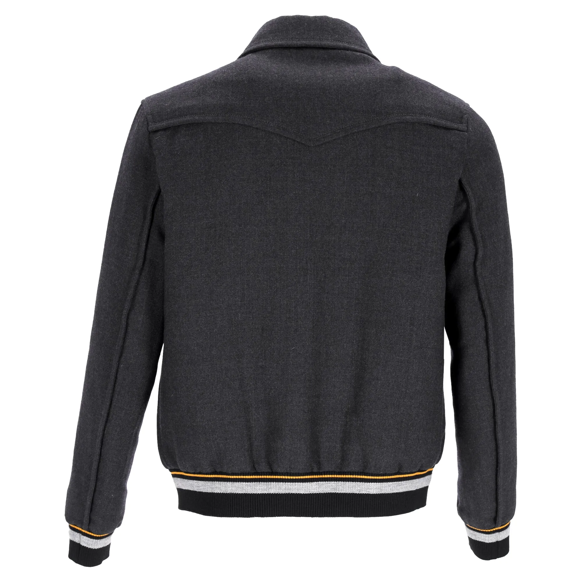 Lanvin Zipped Bomber Jacket in Grey Wool