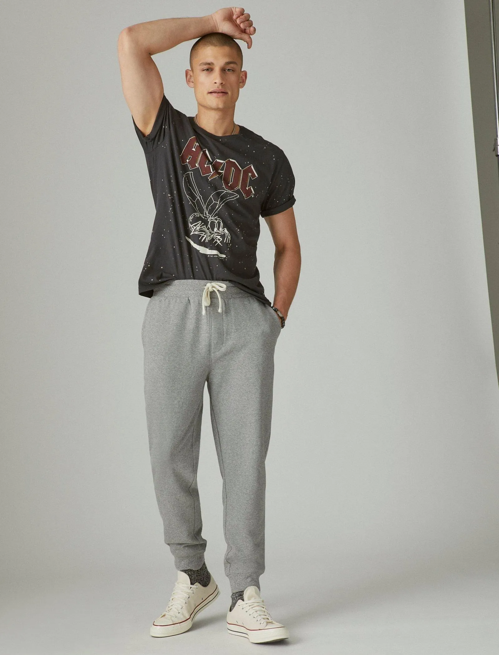 Lucky Brand Cloud Soft Fleece Jogger Heather Grey Lucky Brand