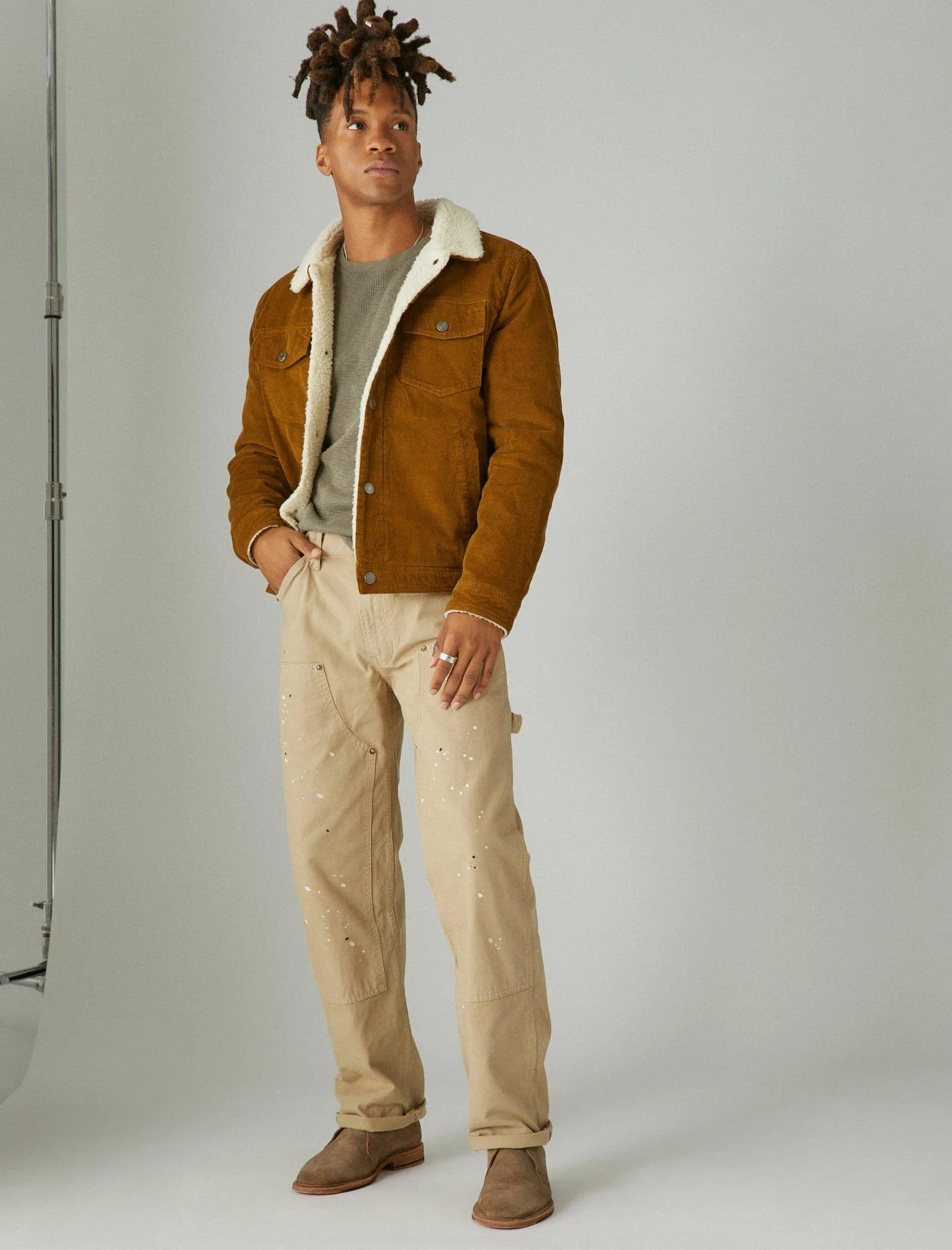 Lucky Brand Paint Splatter Carpenter Pant Shale Lucky Brand