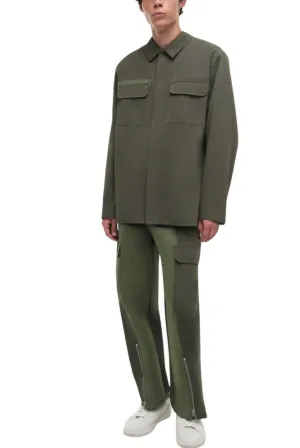 Matthew Surplus Utility Jacket In Army