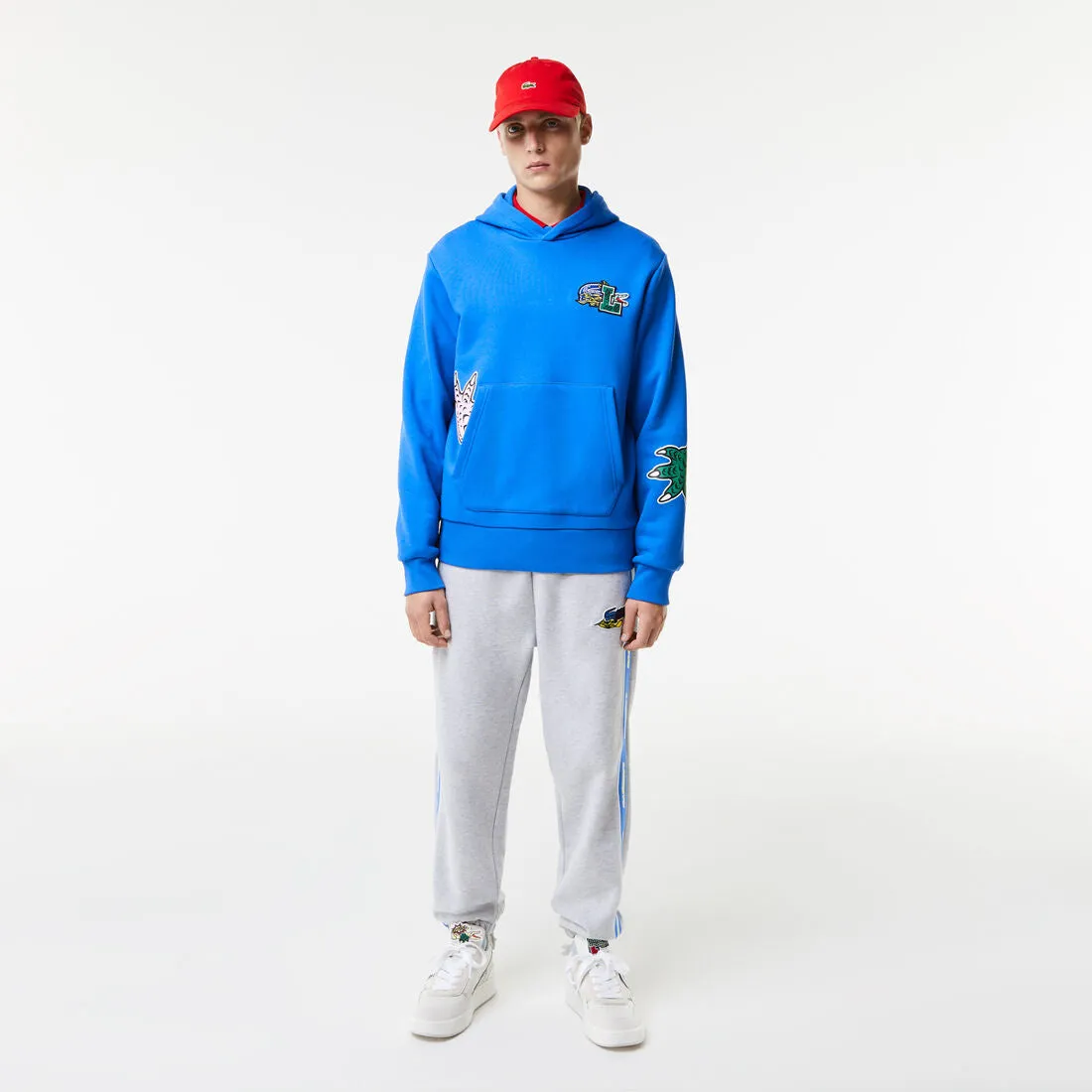 Men's Comic Effect Print Hoodie Marina Patagonia Clothing