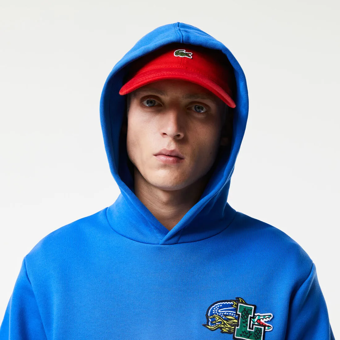 Men's Comic Effect Print Hoodie Marina Patagonia Clothing