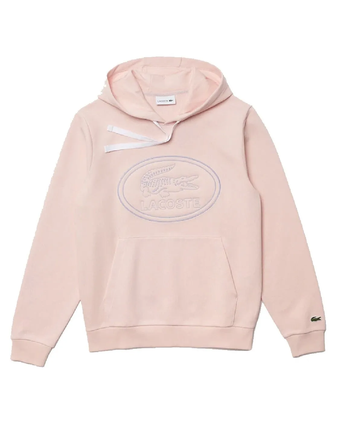 Men's Hooded Embroidered Logo Pique Fleece Sweatshirt Light Pink Patagonia Clothing