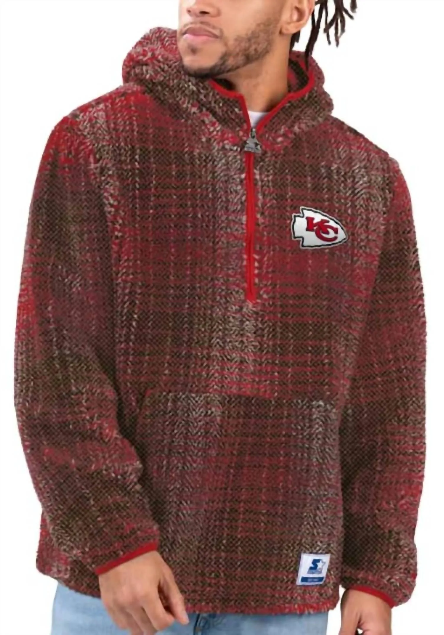 Men's Kansas City Chiefs Gus Sherpa Hooded Jacket In Red
