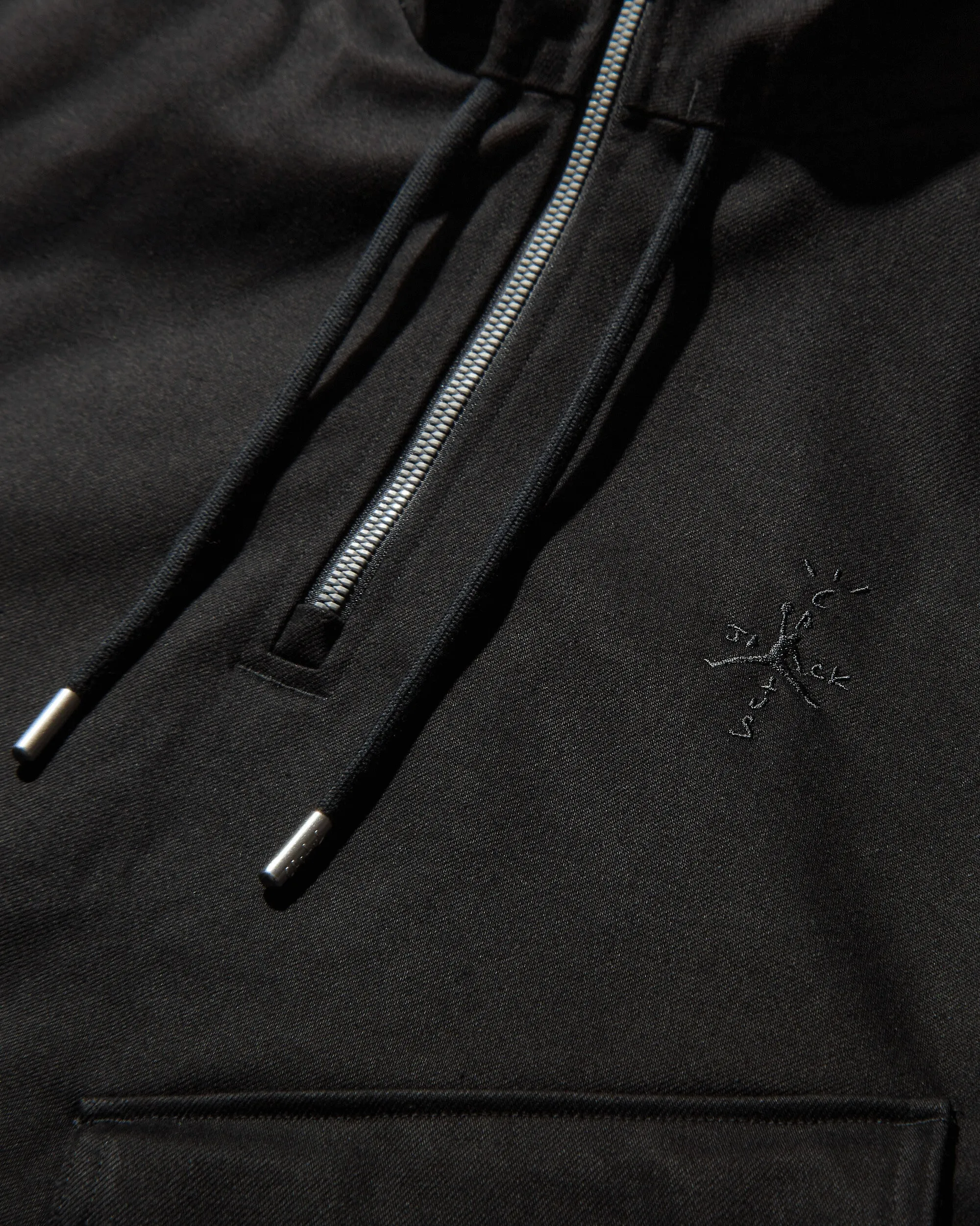 Men's Travis Scott Half-Zip Jacket Black