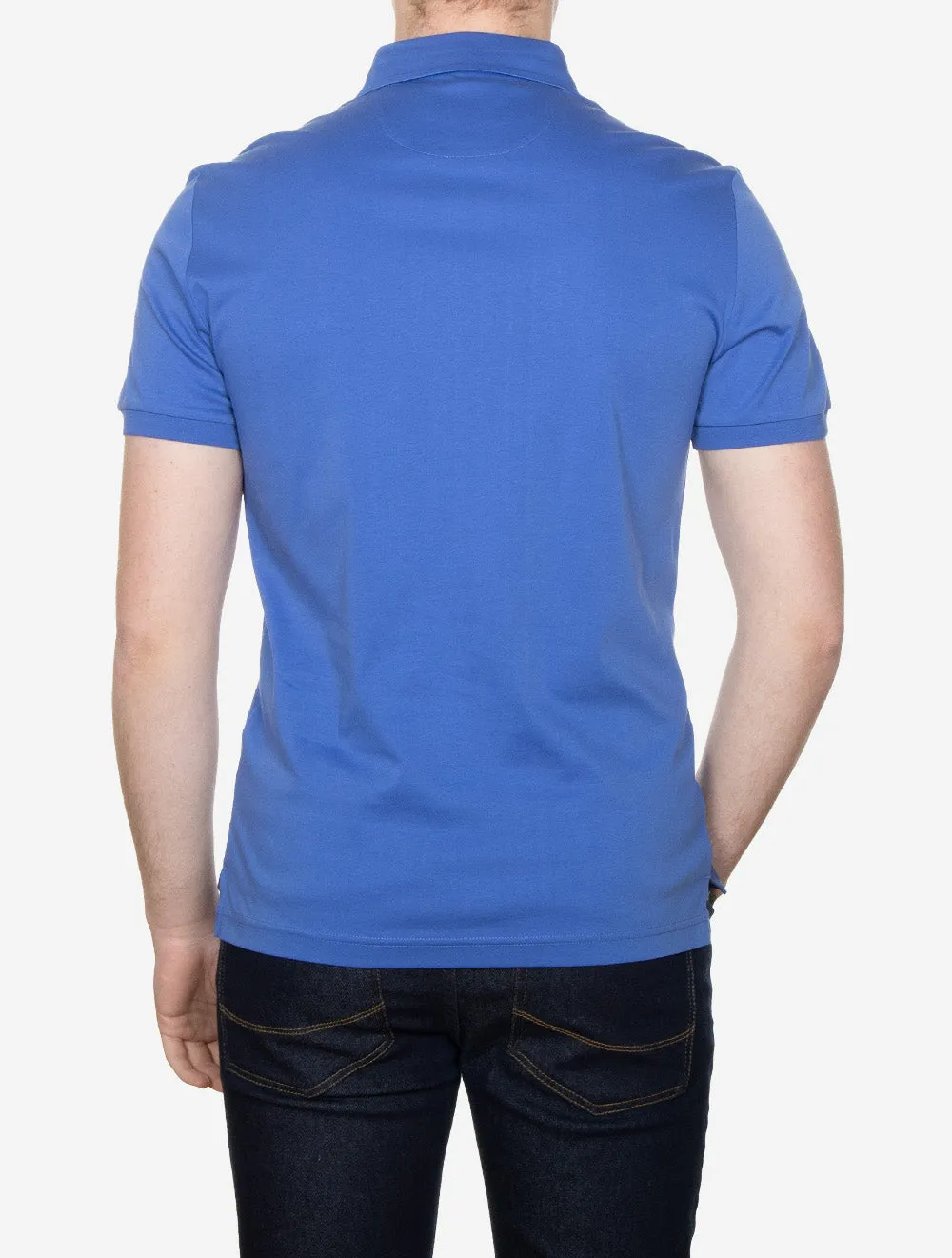 Mercerized Cotton Short Sleeve Polo Rich Blue