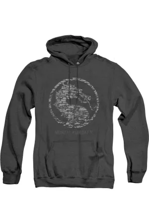 Mortal Kombat X Stone Seal Adult Heather Hoodie / Hooded Sweatshirt
