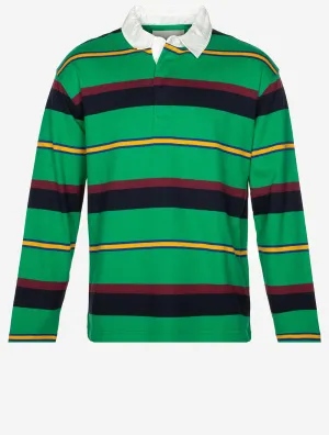 Multi Stripe Heavy Rugger Green Peas
