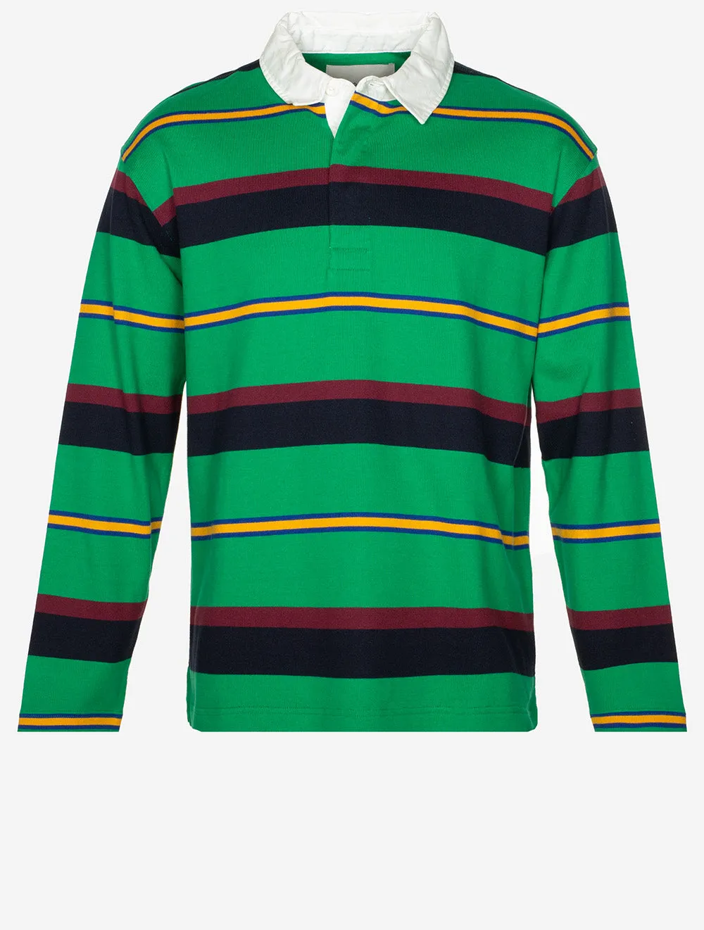 Multi Stripe Heavy Rugger Green Peas