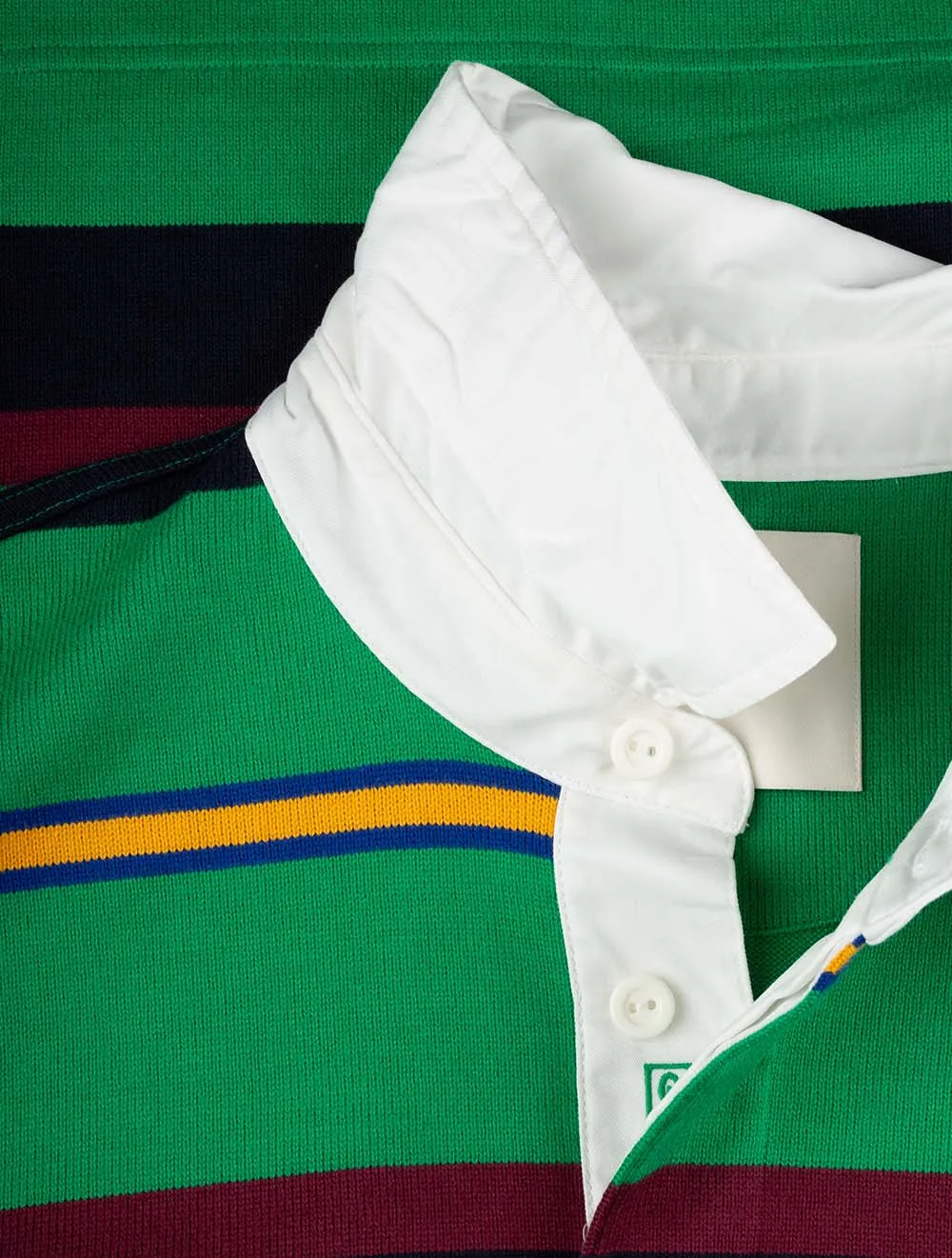 Multi Stripe Heavy Rugger Green Peas