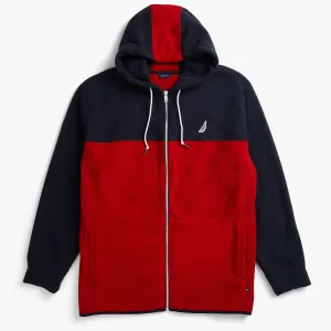 Nautica Men's Big & Tall Colorblock Nautex Full-Zip Hoodie Navy Nautica