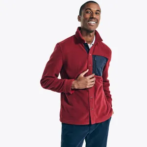 Nautica Men's Big & Tall Nautex Fleece Shirt Flamingo Nautica