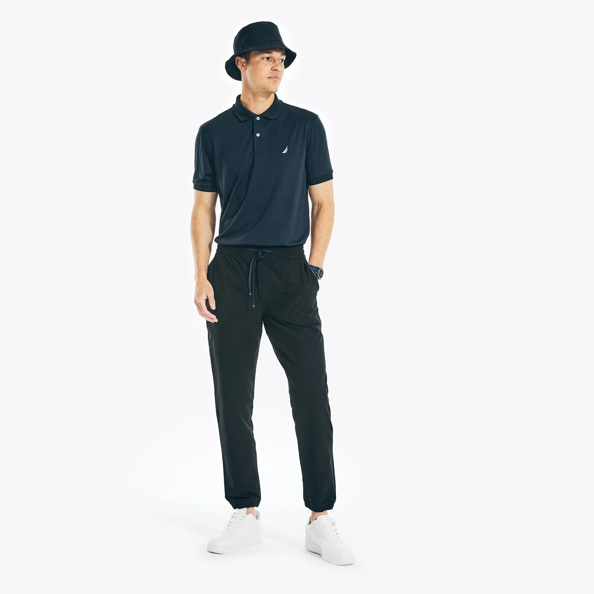 Nautica Men's Big & Tall Navtech Sustainably Crafted Performance Pant True Black Nautica