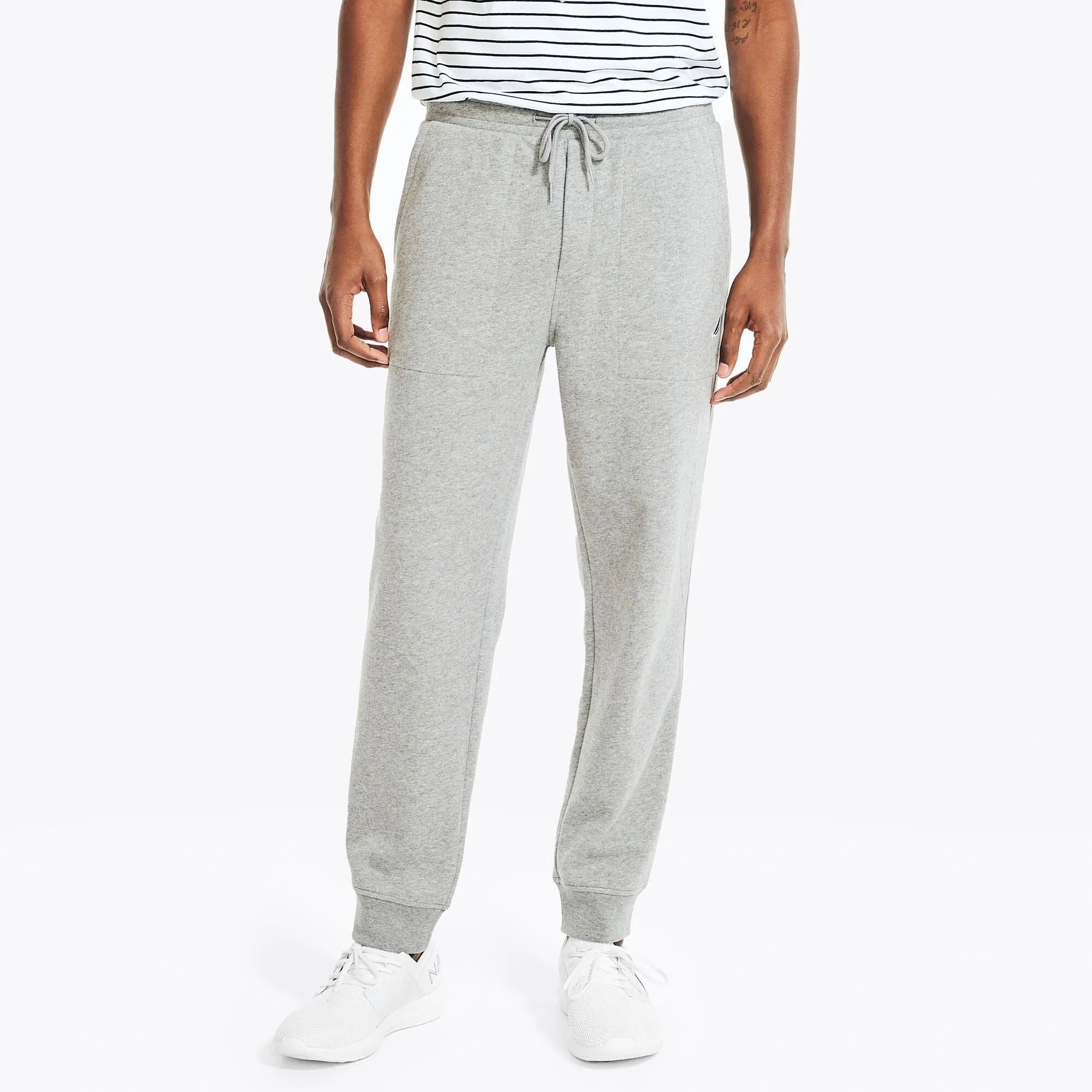 Nautica Men's J-Class Fleece Jogger Stone Grey Heather Nautica
