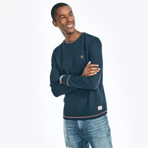 Nautica Men's Nautica Jeans Co. Waffle-Knit Thermal Navy Nautica
