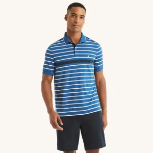 Nautica Mens Navtech Sustainably Crafted Striped Classic Fit Polo