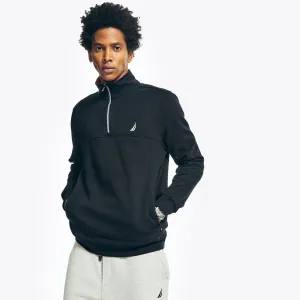 Nautica Men's Quarter-Zip Fleece Sweatshirt True Black Nautica
