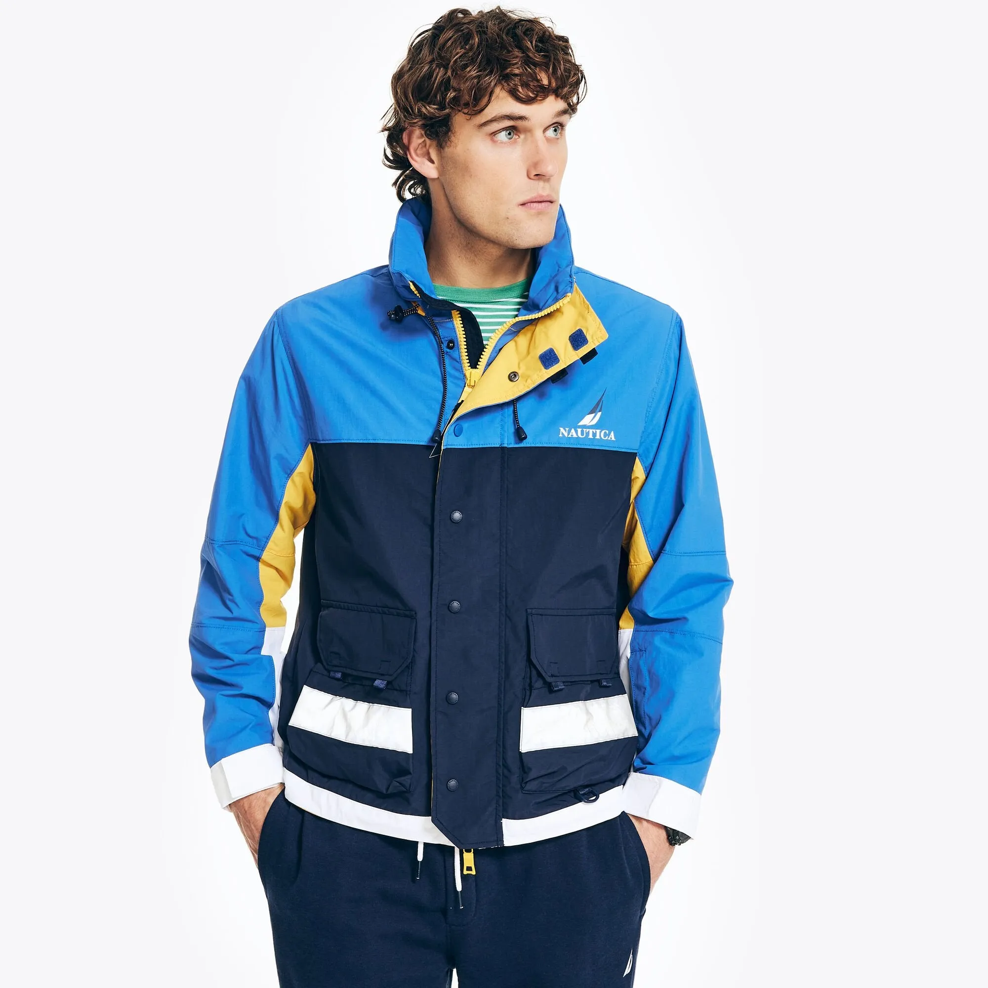 Nautica Men's Sailing Jacket Bolt Blue Nautica