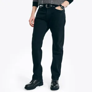 Nautica Men's Straight Fit Selvedge Denim Dark Obsidian Wash Nautica