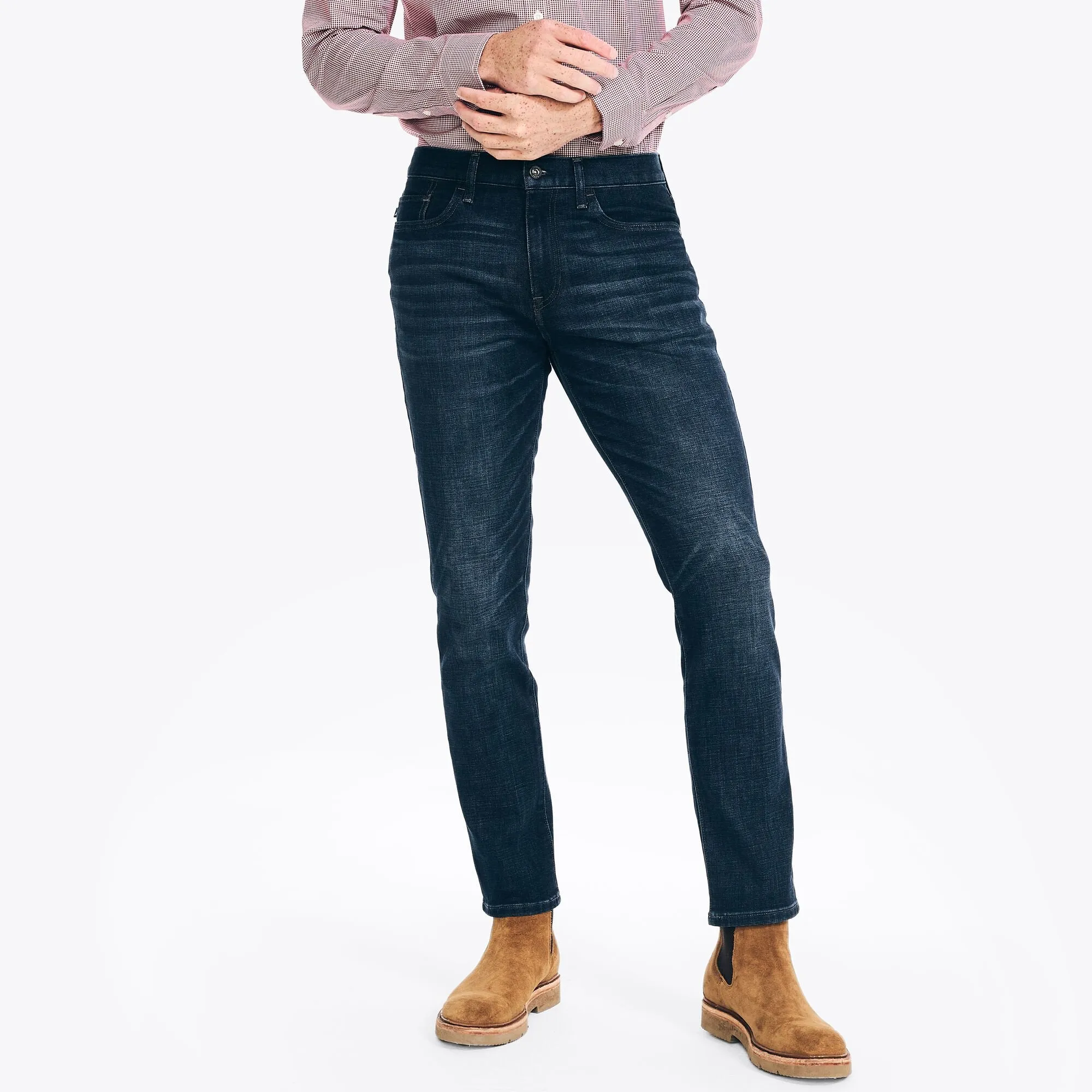 Nautica Men's Sustainably Crafted Athletic Slim Stretch Denim Marine Blue Nautica