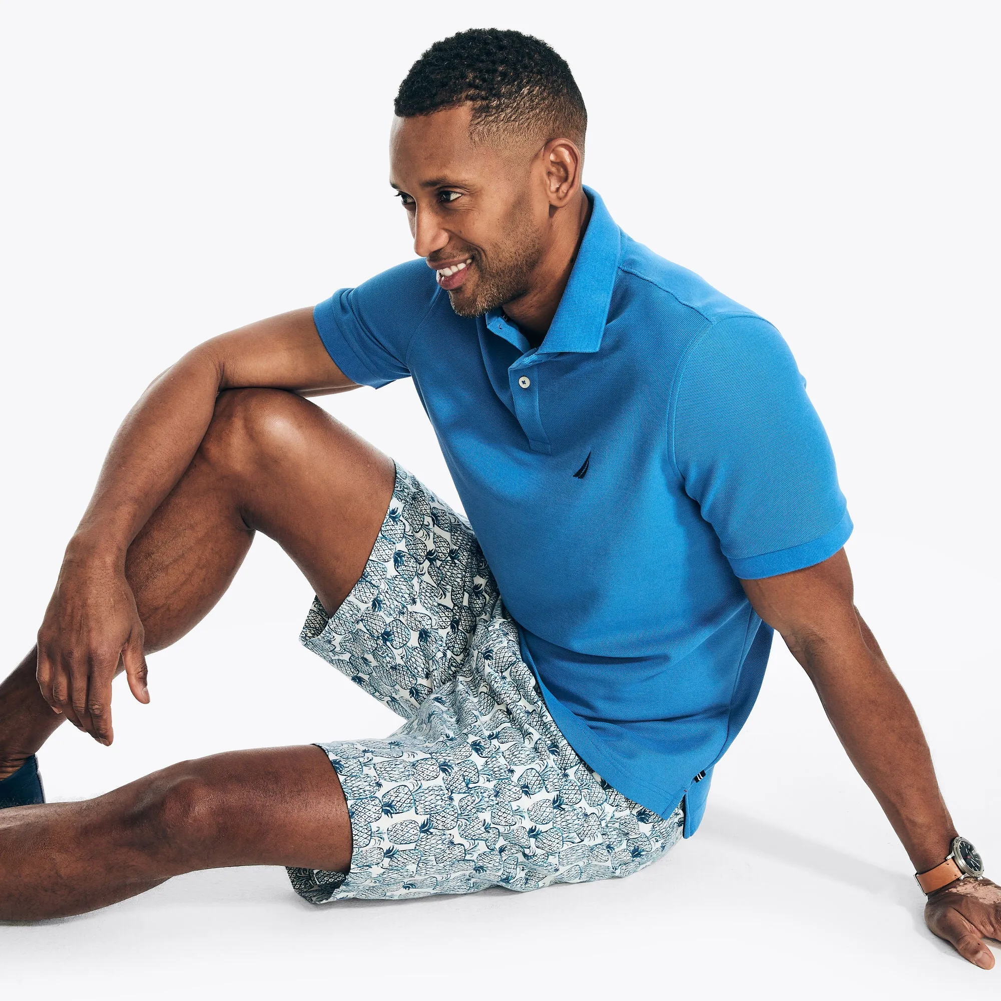 Nautica Mens Sustainably Crafted Classic Fit Deck Polo