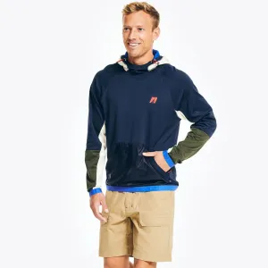 Nautica Men's Sustainably Crafted Fleece Pullover Hoodie Navy Nautica