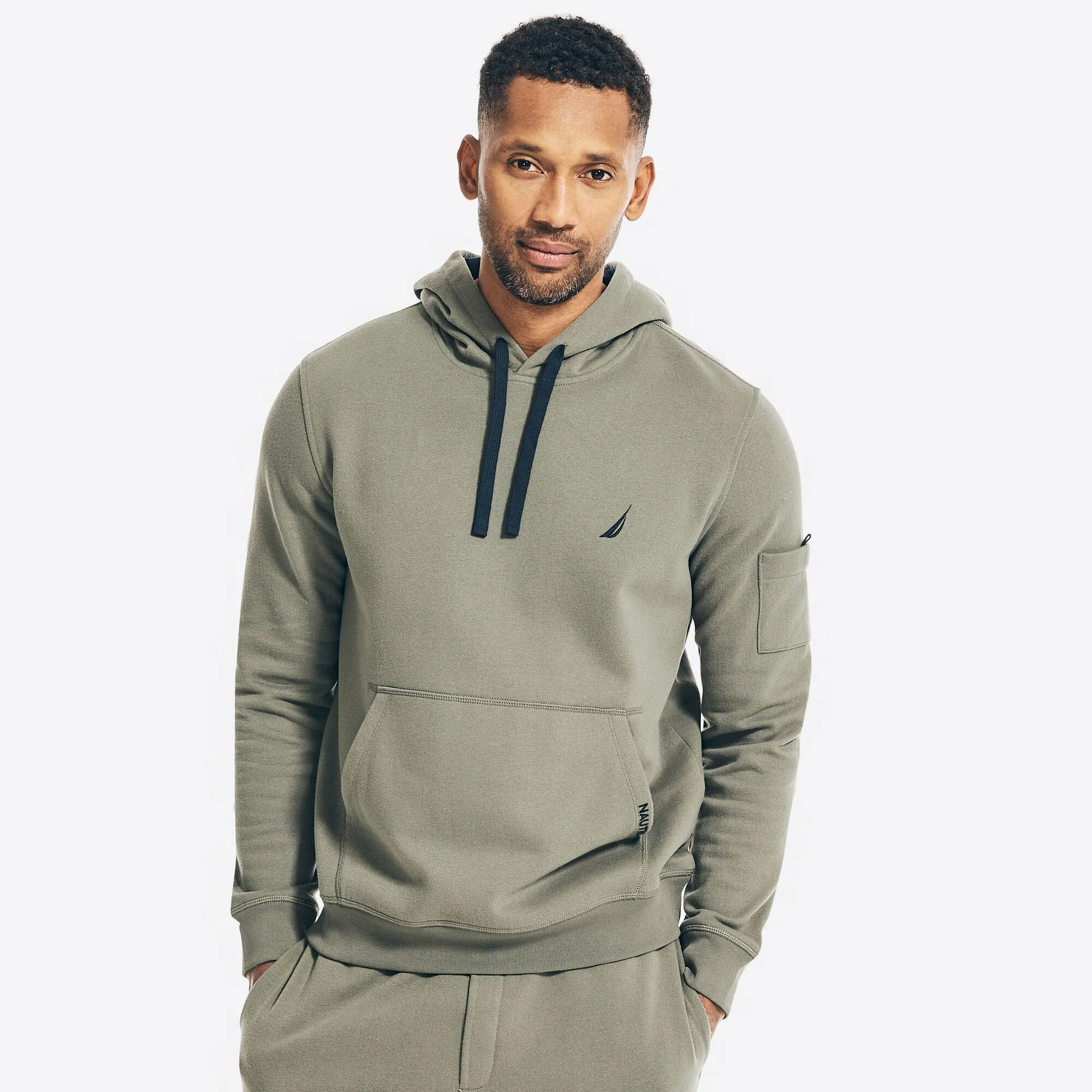 Nautica Men's Utility Pocket Hoodie Hillside Olive Nautica