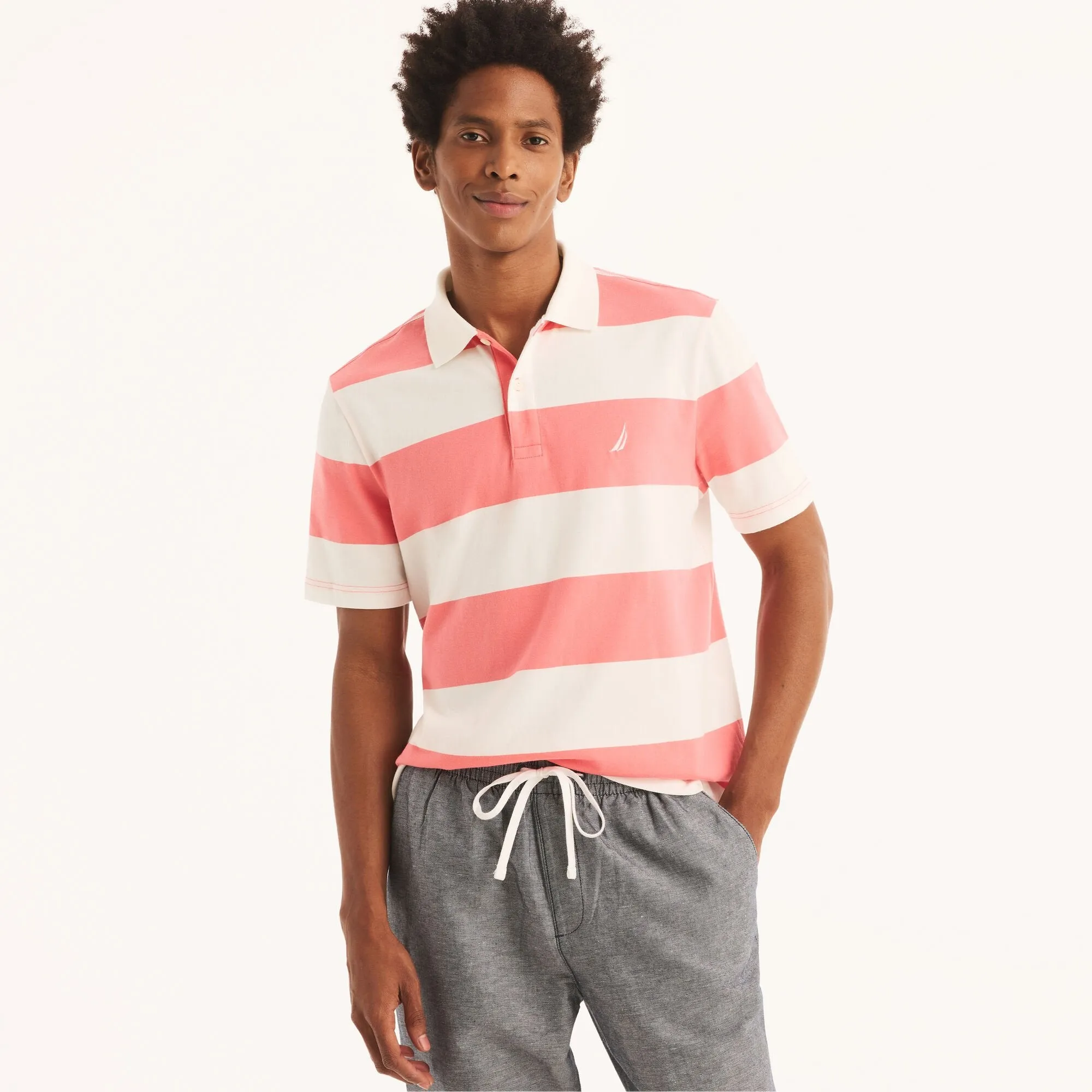 Nautica Sustainably Crafted Classic Fit Striped Polo