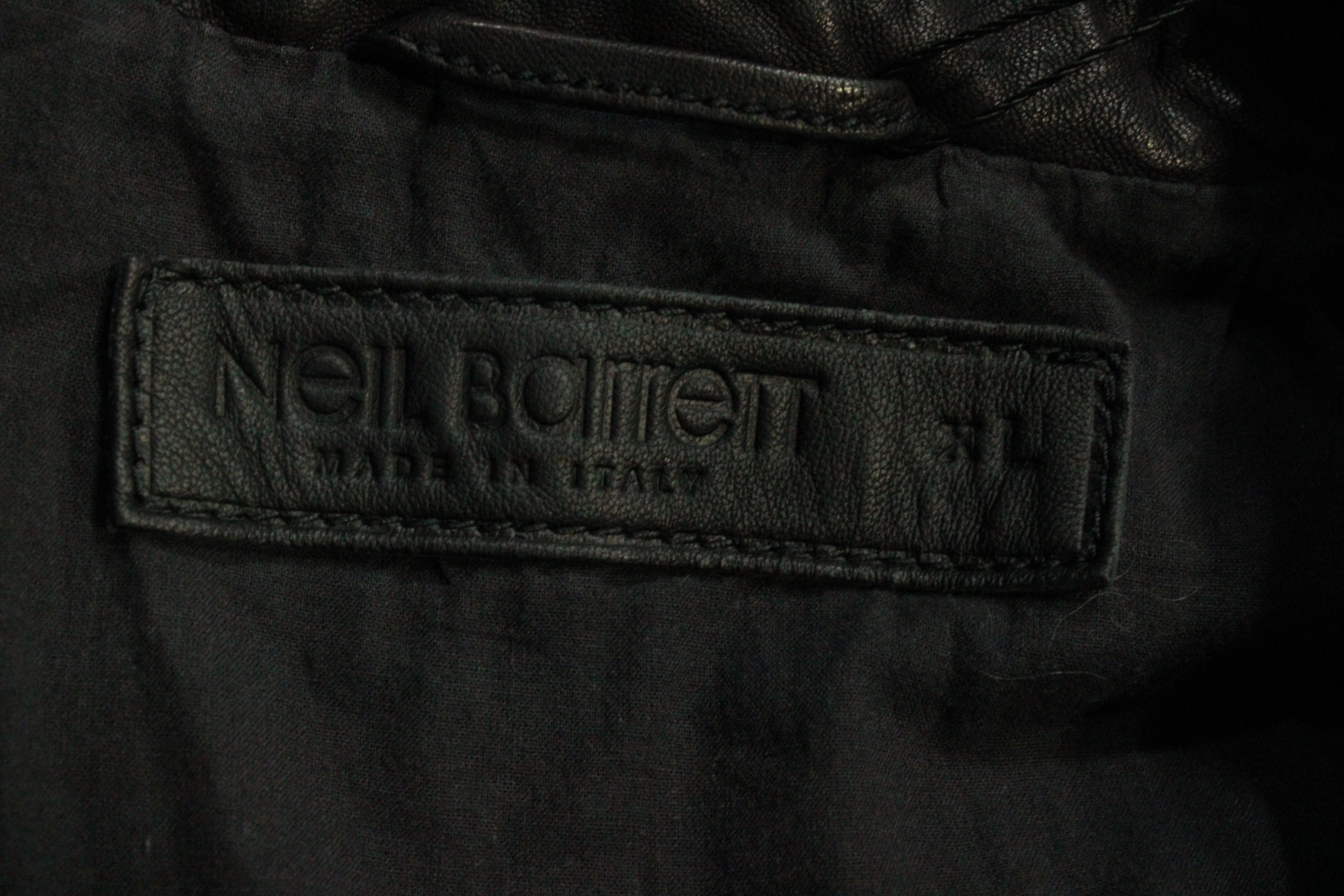Neil Barett Soft Jacket in Black Leather