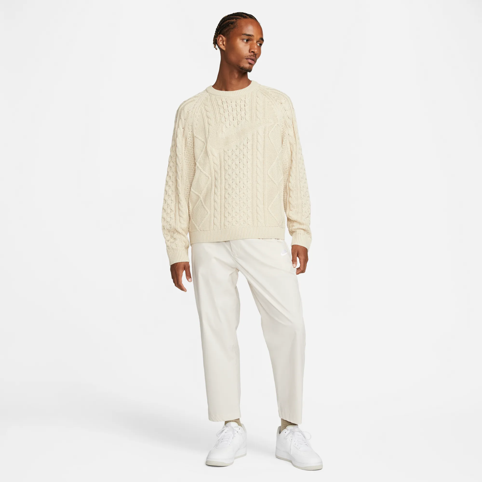 NIKE SPORTSWEAR CABLE KNIT SWEATER