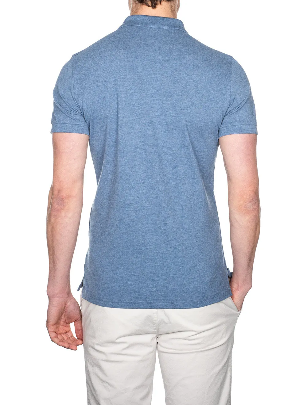 Original Piqu�� Polo Shirt Denim Blue Melange
