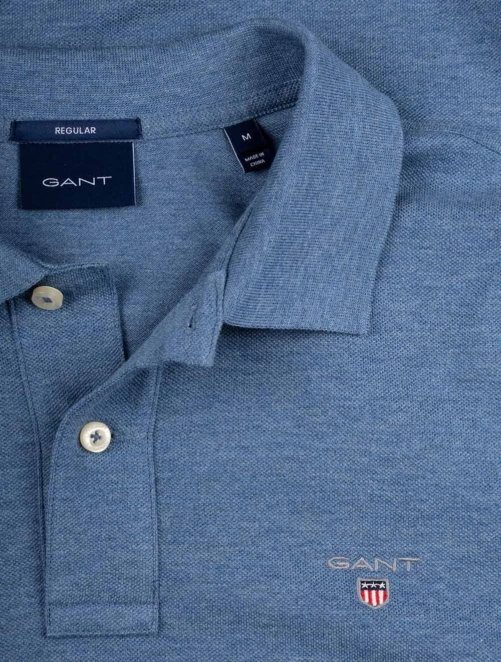 Original Piqu�� Polo Shirt Denim Blue Melange