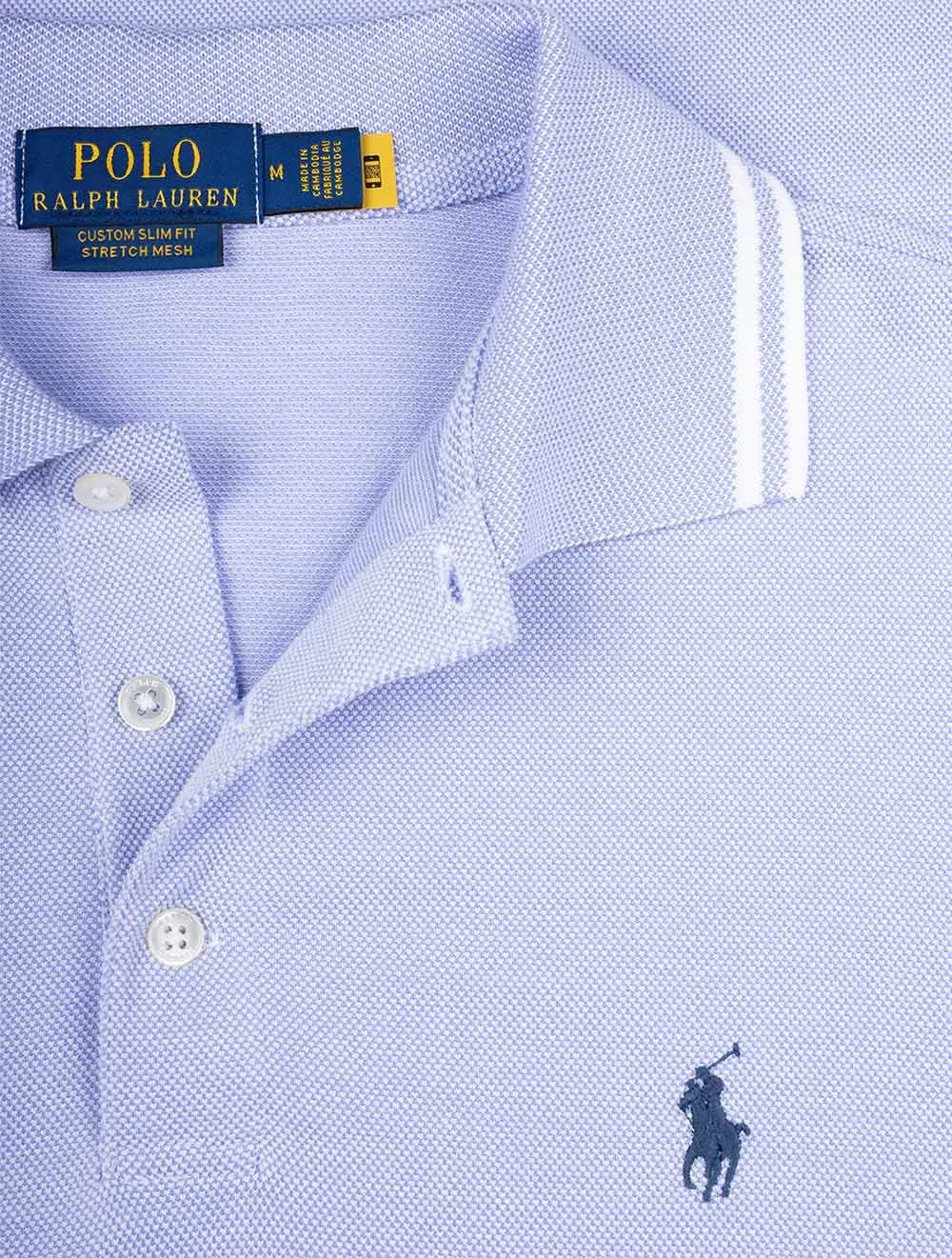 Oxford Pique Polo Blue