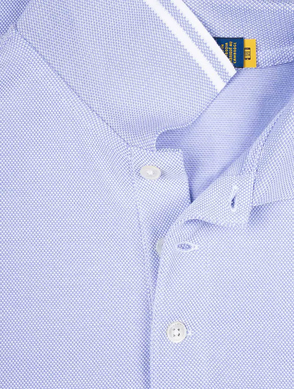 Oxford Pique Polo Blue