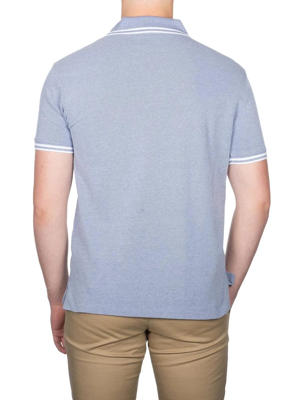 Oxford Pique Polo Blue