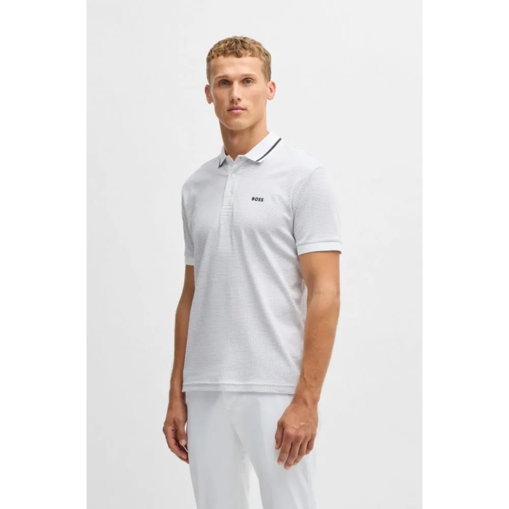 Paddy polo shirt in cotton jacquard