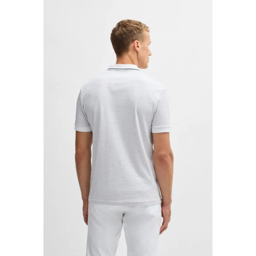 Paddy polo shirt in cotton jacquard