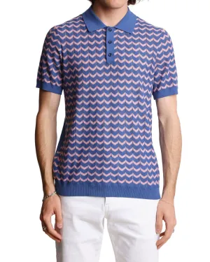 Paisley & Gray 3 Button Chevron Polo Shirt