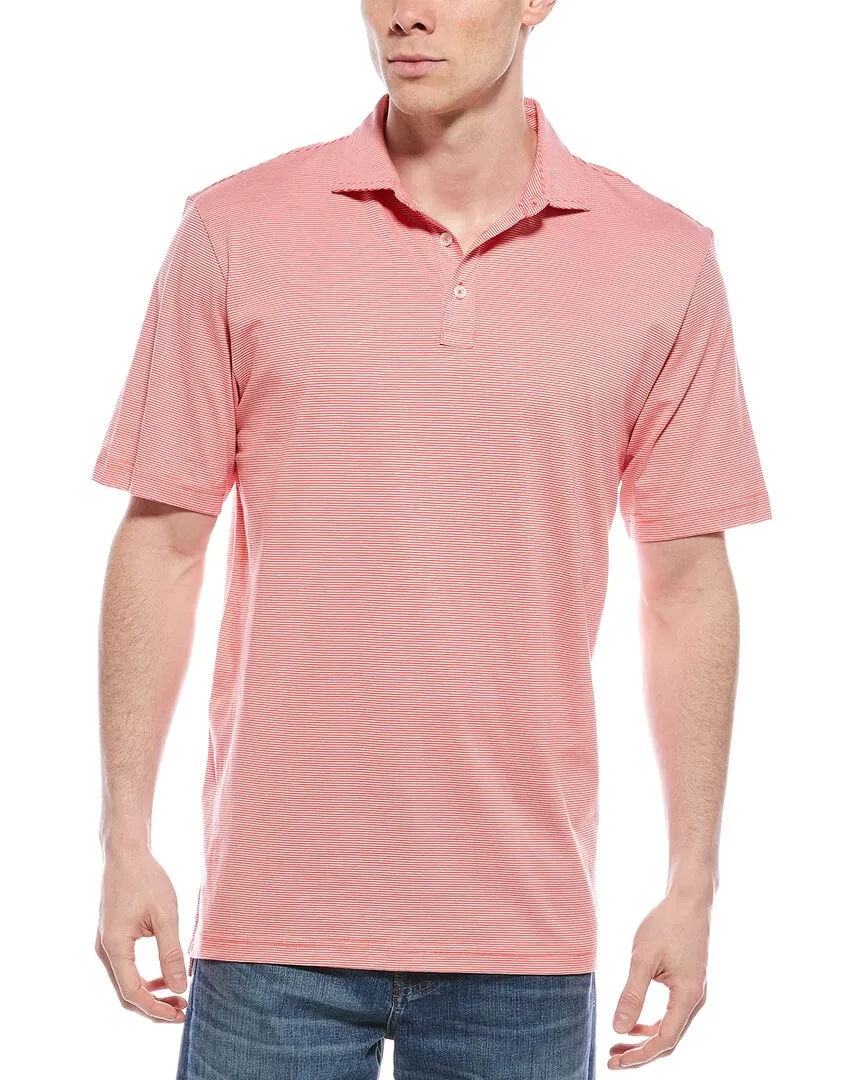 Peter Millar Carpenter Stripe Crown Comfort Polo Shirt